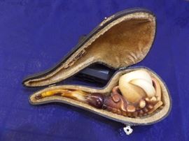 Extensive pipe collection. These are high end pipes that have been stored for 14 years. Included are Turkish block meerschaum with styles of eagle claw, mermaid, dragon, lion, turtle top, floral and others. Some of the brands include CAO, Alpha, Masto de Papa, Paykoc, Bjarne and others. Theses pipes have been smokes and have great patina. 