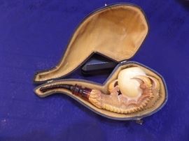 Extensive pipe collection. These are high end pipes that have been stored for 14 years. Included are Turkish block meerschaum with styles of eagle claw, mermaid, dragon, lion, turtle top, floral and others. Some of the brands include CAO, Alpha, Masto de Papa, Paykoc, Bjarne and others. Theses pipes have been smokes and have great patina. 