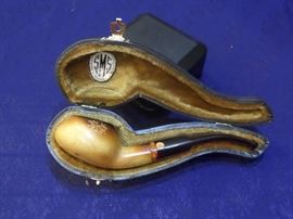 Extensive pipe collection. These are high end pipes that have been stored for 14 years. Included are Turkish block meerschaum with styles of eagle claw, mermaid, dragon, lion, turtle top, floral and others. Some of the brands include CAO, Alpha, Masto de Papa, Paykoc, Bjarne and others. Theses pipes have been smokes and have great patina. 