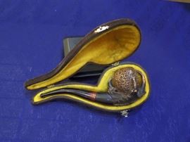 Extensive pipe collection. These are high end pipes that have been stored for 14 years. Included are Turkish block meerschaum with styles of eagle claw, mermaid, dragon, lion, turtle top, floral and others. Some of the brands include CAO, Alpha, Masto de Papa, Paykoc, Bjarne and others. Theses pipes have been smokes and have great patina. 