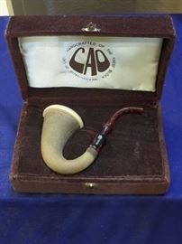 Extensive pipe collection. These are high end pipes that have been stored for 14 years. Included are Turkish block meerschaum with styles of eagle claw, mermaid, dragon, lion, turtle top, floral and others. Some of the brands include CAO, Alpha, Masto de Papa, Paykoc, Bjarne and others. Theses pipes have been smokes and have great patina. 