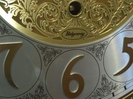 Ridgeway Grandfather Clock runs good, looks great!