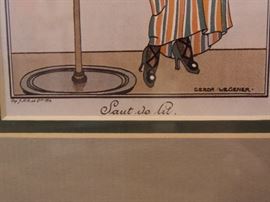 1914 Engraving Costumes Parisiens # 179,182,181