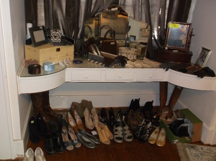Lots of designer shoes and clothing