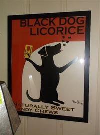 Black Dog Licorice print