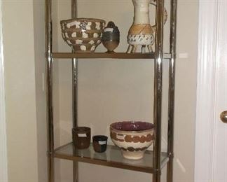 Some of the many handmade pottery pieces