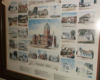 Dale County historical buildings print