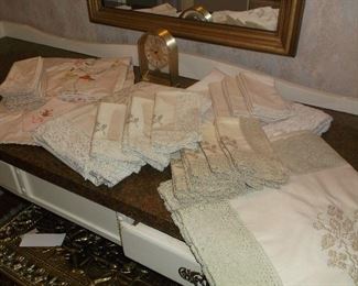 Vintage table linens