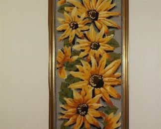 Large sunflower needlepoint