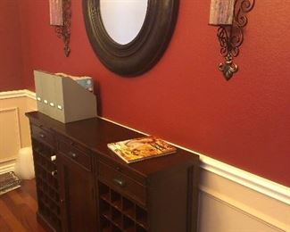 Wine cabinet, and home decor