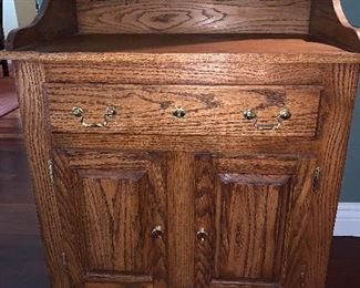 Oak dry sink