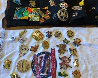 Large collection of souvenir pins