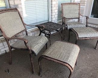 Metal patio furniture