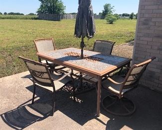 Metal patio furniture