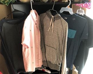 Gap, American Eagle, Red Head, The North Face and Under Armour- men’s size medium