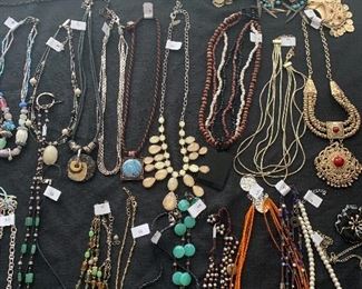 Large selection of assorted costume jewelry