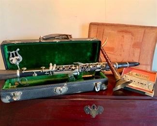 Clarinet and Hohner Double Harmonica