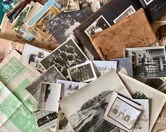 Vintage Photos and Photo Albums, Postcards, Newspapers...much to reminisce  