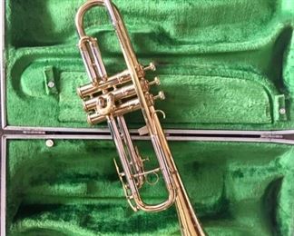 Besson 2-20 Trumpet, with fitted case, Made in England