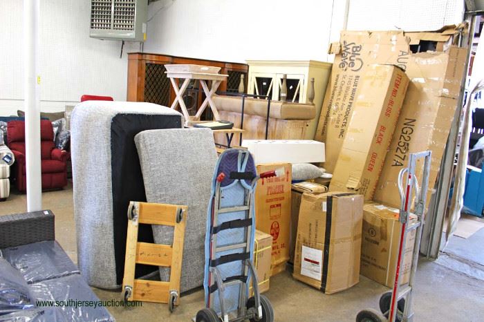 Massive amount of NEW - Brand Name - Gently used Fantastic assortment of furniture including bedroom, living room, bathroom, dining room, chests, tables, cabinets, cupboards, vanities, servers, sideboards, couches, sofas, chairs, rockers, beds, dressers, chests, patio sets, lawn and garden and Much Much More!