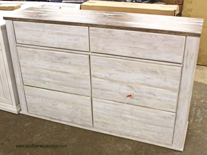 NEW Contemporary “Signature Design by Ashley” White Wash 6 Drawer Low Chest
Located Inside – Auction Estimate $100-$300