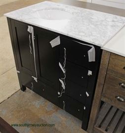 New Contemporary Marble Top Black Base Bathroom Vanity
Located Inside – Auction Estimate $200-$400