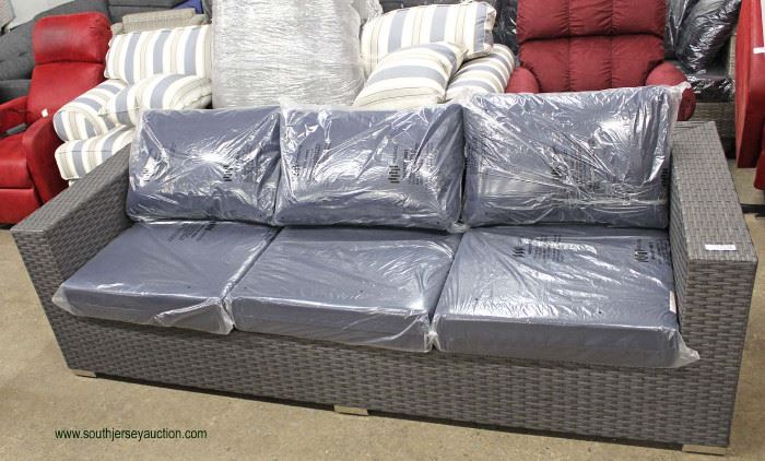 NEW Contemporary Resin Wicker Style Sofa - Outdoor Patio, Porch, Yard or Garden
Located Inside – Auction Estimate $200-$400