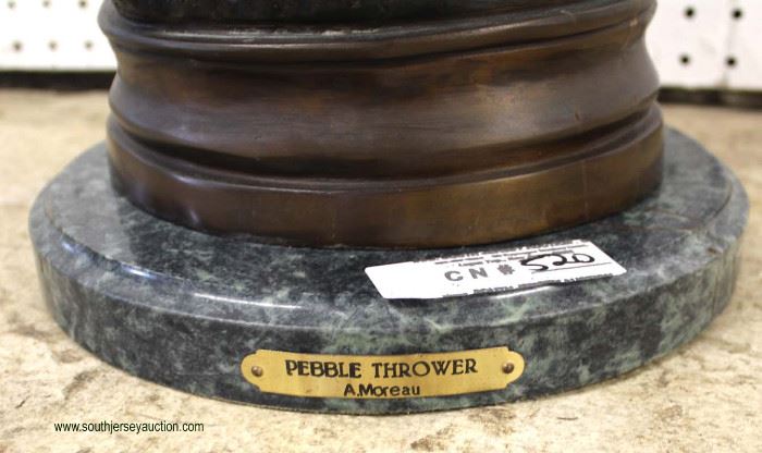 Bronze Cherub Statue “Pebble Thrower” A. Moreau
Located Inside – Auction Estimate $200-$400