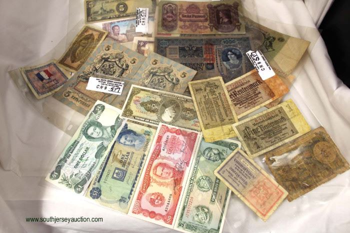 Selection of Foreign Money
Located Inside – Auction Estimate $5-$10