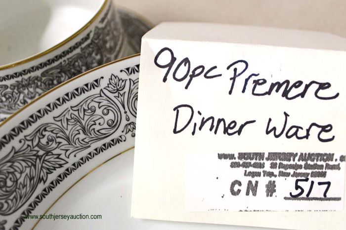 90 Piece “Premier” Fine China Japan Dinnerware Set
Located Inside – Auction Estimate $50-$100