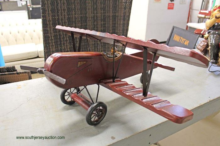 Decorator Wood Air Plane
Located Inside – Auction Estimate $20-$50