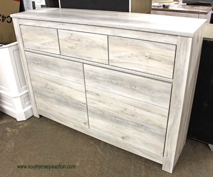 NEW Contemporary White Wash 7 Drawer Low Chest
Auction Estimate $100-$300 – Located Inside