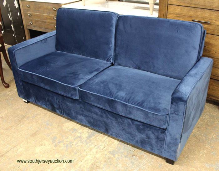 NEW Blue Velour Decorator Sofa
Auction Estimate $300-$600 – Located Inside
