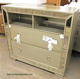 NEW Contemporary Decorator 2 Drawer Media Console with Mirror Accents
Auction Estimate $200-$400 – Located Inside