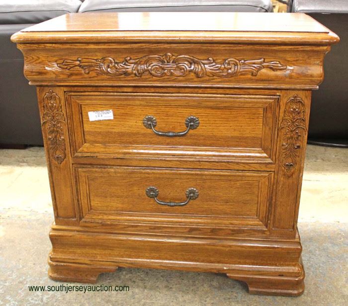 4 Piece Contemporary Carved Oak Full Size Bedroom Set
Auction Estimate $400-$800 – Located Inside