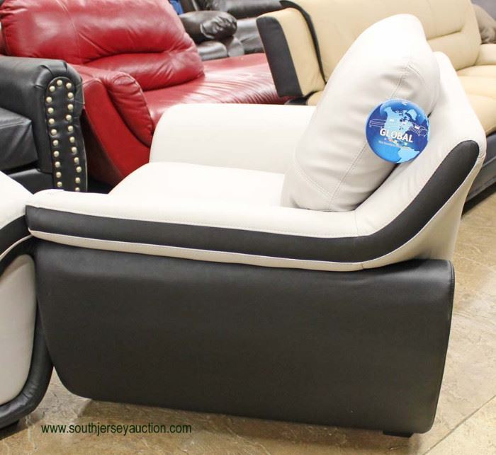 NEW Contemporary “Global” Leather Black and Grey Modern Design Sofa and Chair
Auction Estimate $400-$800 – Located Inside