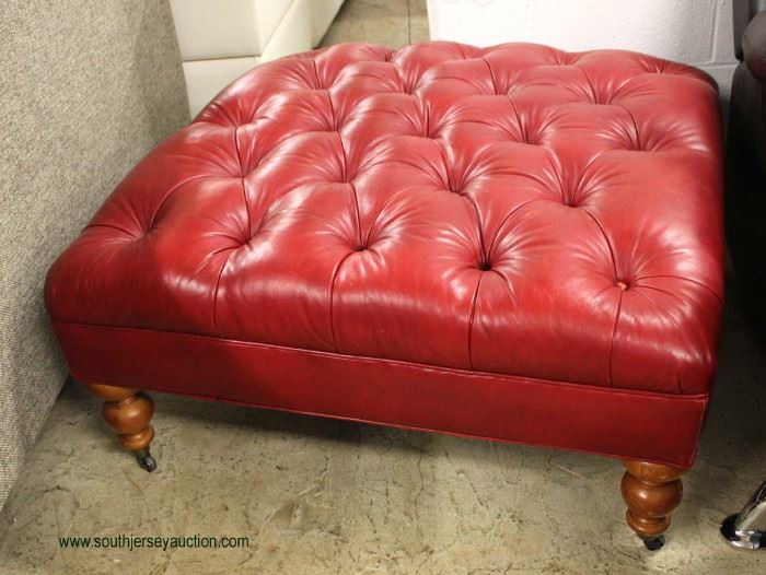 Red Leather Large Button Tufted Square CockTail Ottoman
Auction Estimate $100-$300 – Located Inside