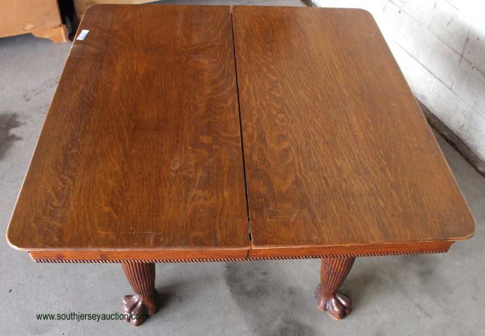 ANTIQUE Oak Paw Foot Square Oak Table with 5 Leaves
Auction Estimate $200-$400 – Located Dock