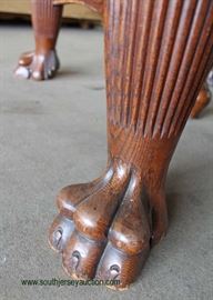 ANTIQUE Oak Paw Foot Square Oak Table with 5 Leaves
Auction Estimate $200-$400 – Located Dock