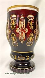 Ruby Red Cut to Clear Bohemian Art Glass Vase
Auction Estimate $100-$300 – Located Inside