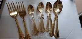 Gold flatware