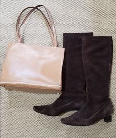 Cole Haan boots, Kate Spade purse