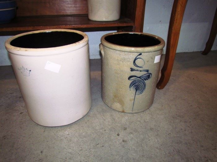 Large storage crocks, early