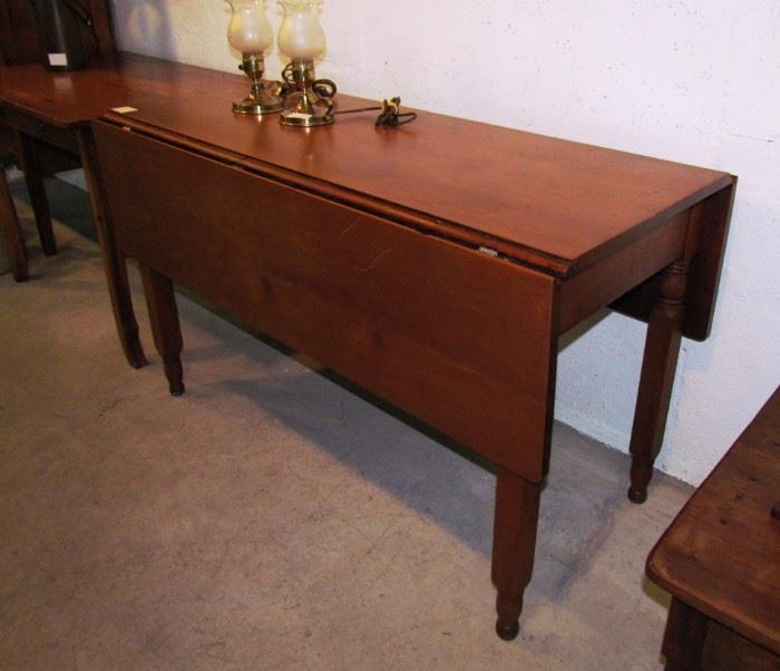 Solid cherry drop leaf table, dining size