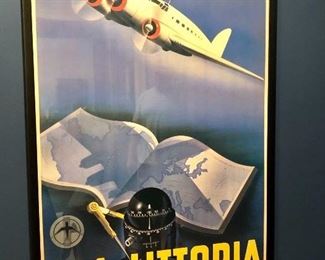 Ala Littoria Poster, framed!