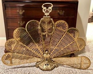 Brass Fire Screen