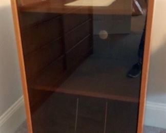 MCM Style Stereo Cabinet with glass front