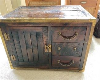 Rustic coffee table with storage