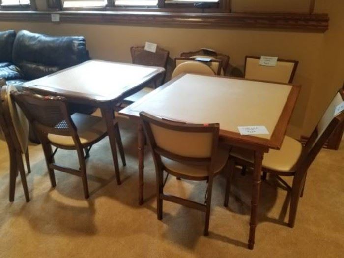 Nice card tables and chairs