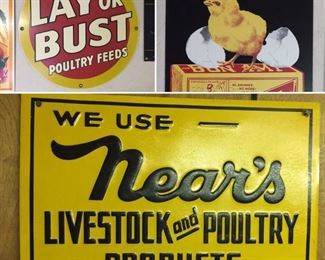 Porcelain on metal advertising signs